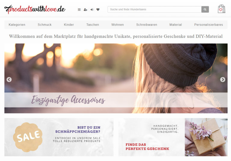 productswithlove.de – Dein Handmade- und Unikate-Marktplatz