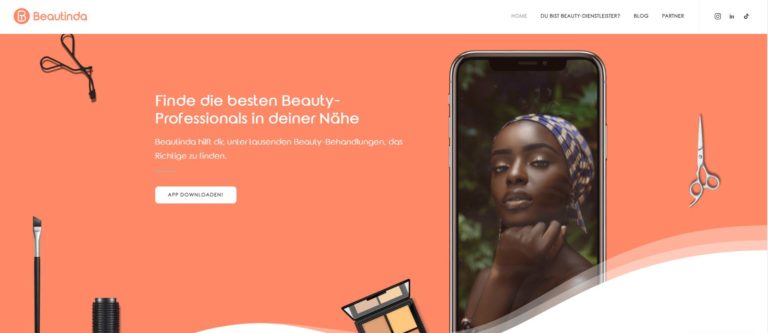 Beauty per App: Beautinda startet erste KI-basierte Vermittlungsplattform für Beauty Dienstleister in Essen